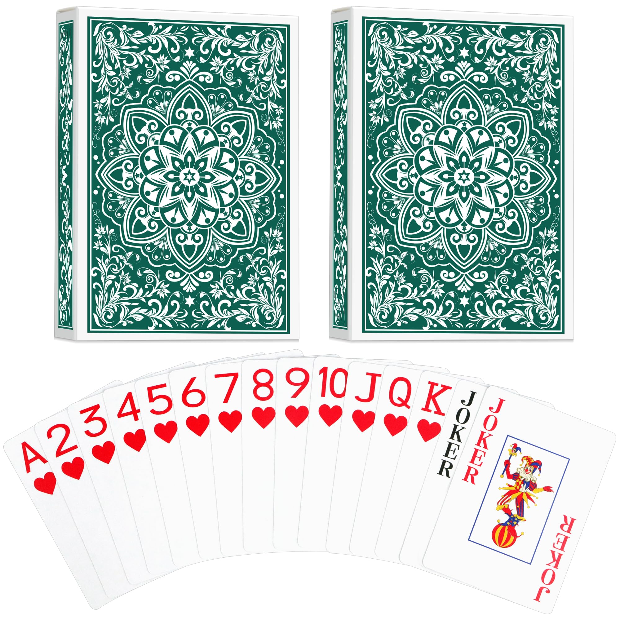Aomaic playing cards (Green/Green) โ image 1