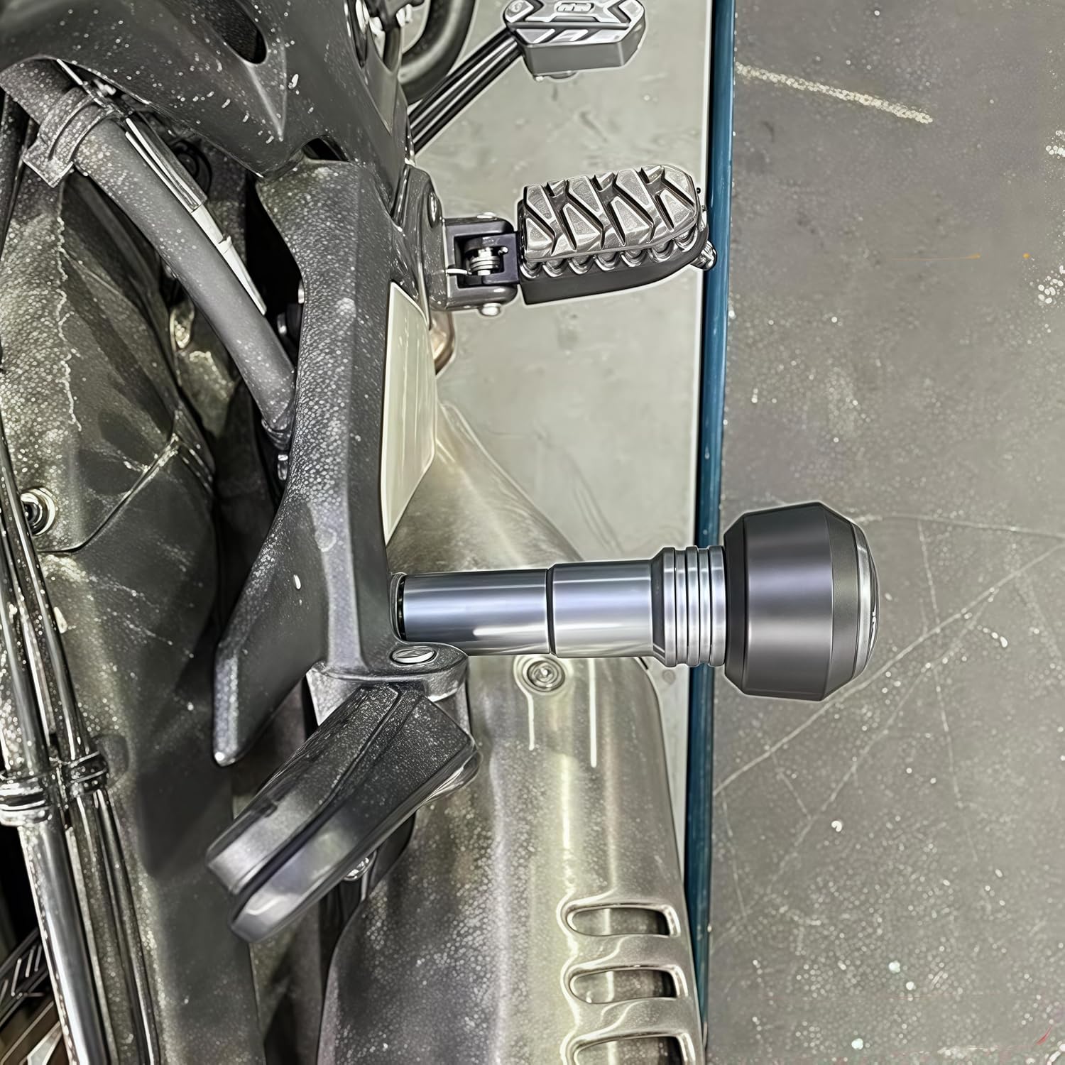 Motorcycle Frame Slider Fairing Guard Anti Crash Pad Protector Compatible with Suzuki gixxer 250/SF250/150 GSX250R DL250 GW250 V-Strom250 GSXR600 GSXR750 Hayabusa GSX1300 GSXR1300 (Black)