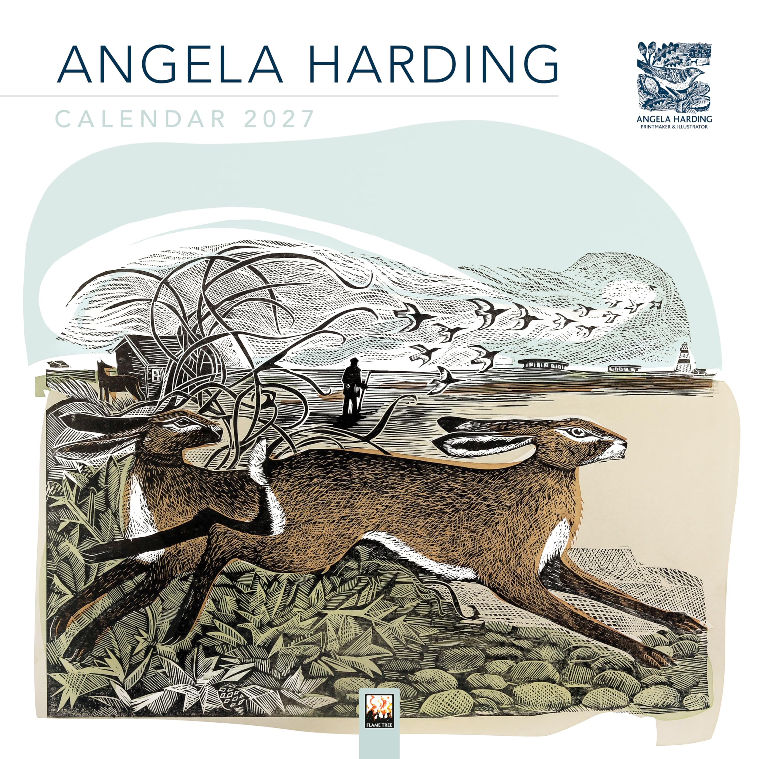 Angela Harding Wall Calendar 2027 (Art Calendar): Original Flame Tree Publishing-Kalender [Kalender]