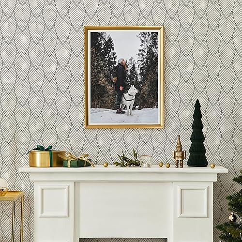 Miniatura 15 de Papel tapiz bohemio dorado, papel de contacto autoadhesivo geométrico, papel de vinilo extraíble, rollo de papel de pared para dormitorio, estante