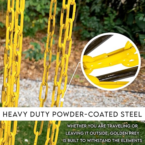 Miniatura 29 de Franklin Sports Cestas de golf de disco – objetivo de golf portátil con cadenas incluidas – Equipo de soporte de cesta de golf de disco