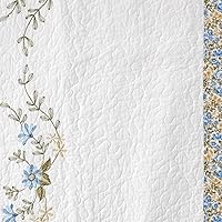 Vista 5 de Modern Heirloom Collection Heather colcha rellena de algodón, Completo