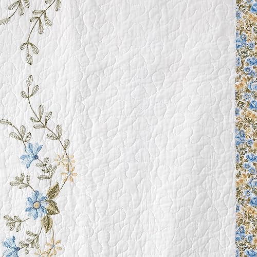 Miniatura 4 de Modern Heirloom Collection Heather colcha rellena de algodón, Completo