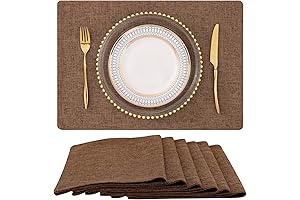 Homing Brown Cloth Placemats: Enhancing Every Dining Experience