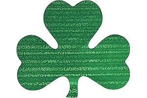 Premium Embossed Paper Shamrocks: Elevate Your St. Patrick's Day Decorations with Exquisite Green Cutouts