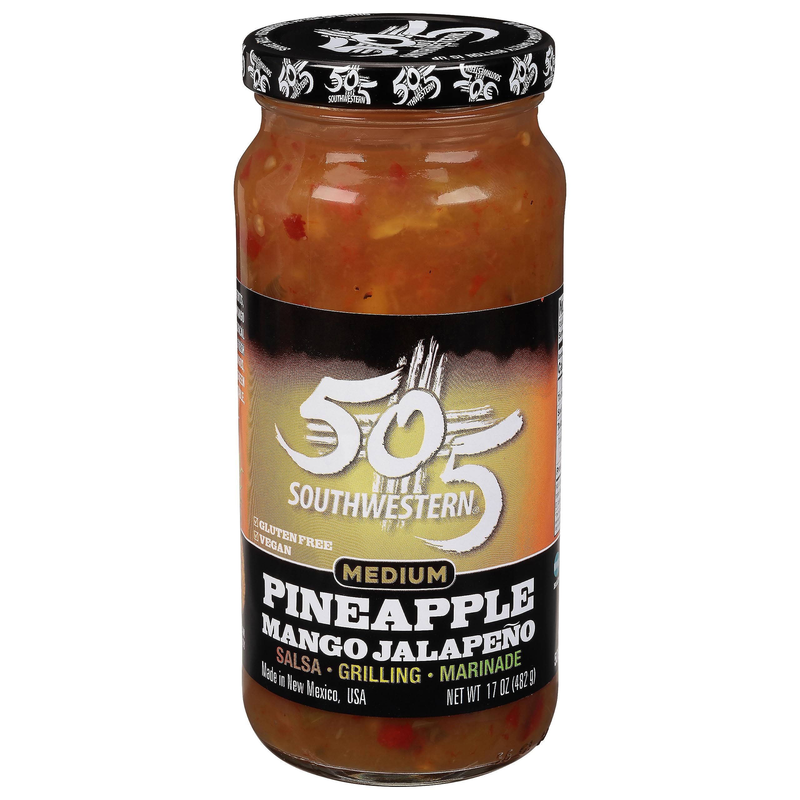 Hatch Valley 505 Pineapple Mango Jalapeno Salsa(16oz)(1 Jar)