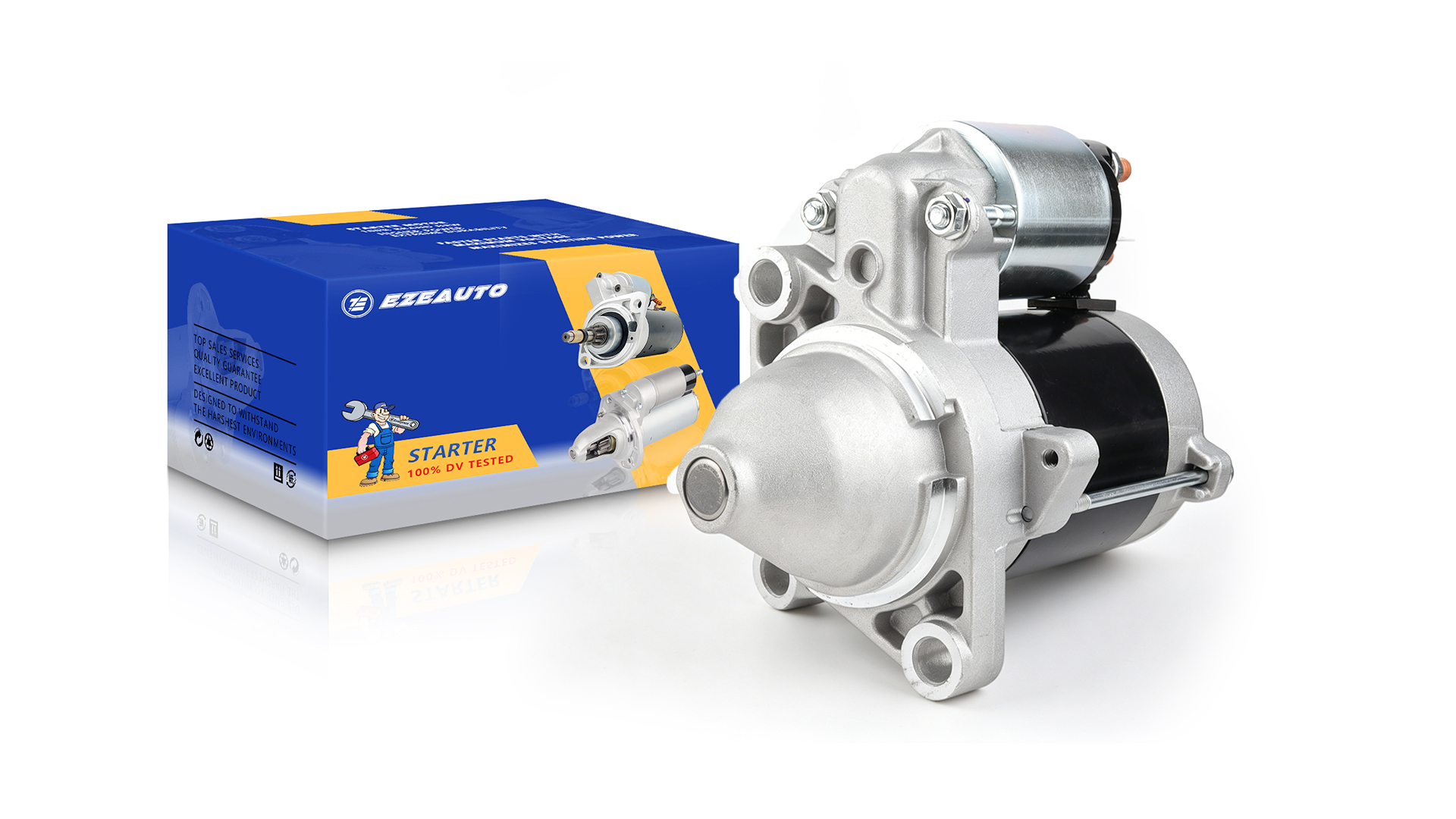 Image of Ezexpreze 19319 Starter for Honda GXV630, GXV660, GXV690, GXV690R, GXV690H, GXV690RH All 12V CCW 10 Teeth Starter Replace# 428000-6420, 31200-Z6M-003, DV5E3