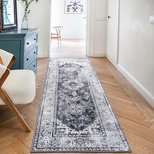 ST. BRIDGE Alfombra de pasillo de 2 x 6 pies, lavable para pasillo, entrada, dormitorio, antideslizante, cocina, baño, lavanderĂa, alfombra ST. BRIDGE Alfombra de pasillo de 2 x 6 pies, lavable para pasillo, entrada, dormitorio, antideslizante, cocina, baño, lavanderĂa, alfombra