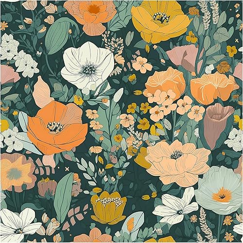 Papel tapiz para despegar y pegar, extraíble, color verde oscuro, para dormitorio, guardería, bohemio, apto para inquilinos, papel de contacto con