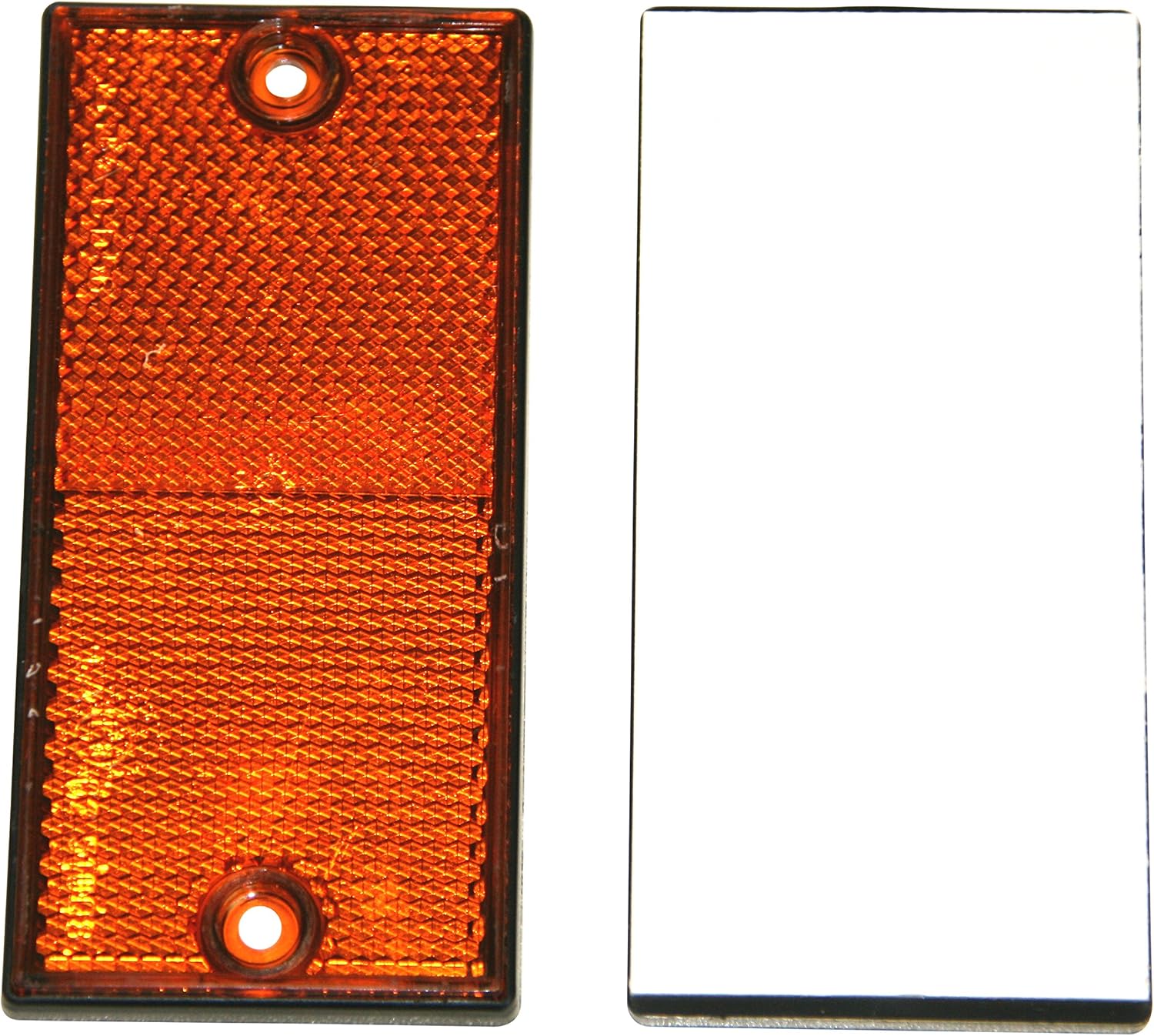 IWH 921000 Rectangular Reflector, Stick-On/Screw-On, Yellow, Pack of 10