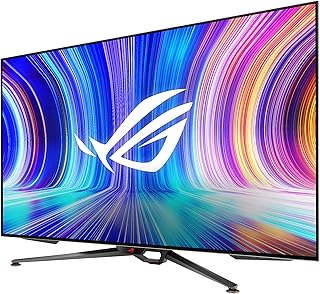 ASUS ROG Swift 47.5” 4K OLED Gaming Monitor (PG48UQ)- UHD (3840 x 2160), 138Hz, 0.1ms, HDMI 2.1, True 10 bit, DCI-P3 98%, G-SYNC Compatible, DisplayPort, USB, Console Ready, Remote Control, Anti-Glare