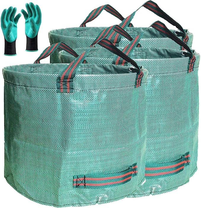 Professional 3Pack 137 Gallon Lawn Garden Bags (D34, H34 inches) Big