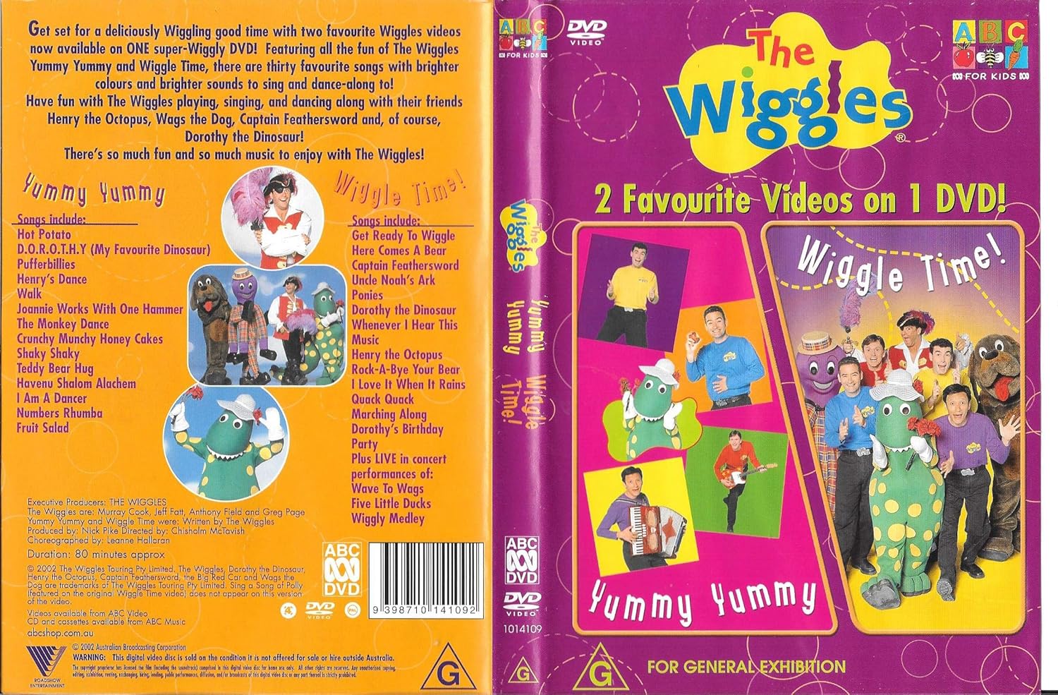 The Wiggles Yummy Yummy Wiggle Time Amazon Co Uk Murray Cook Jeff Fatt Anthony Field Dvd Blu Ray