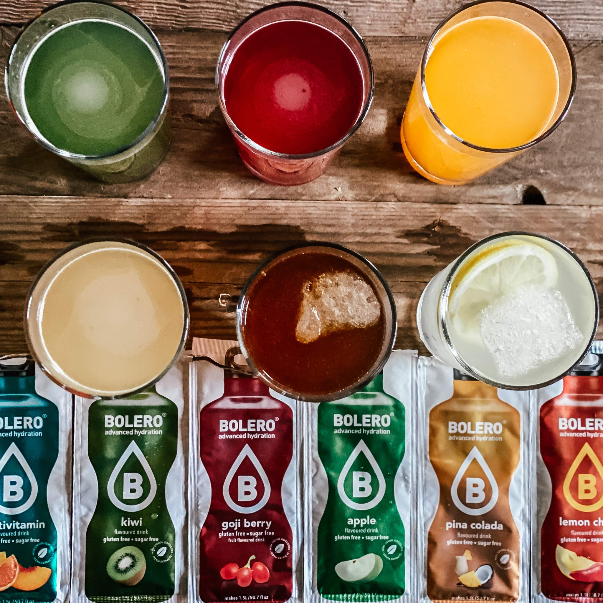 Bebidas Bolero Sin Azucar - Pack 78 Sabores + Botella Limitada Cia&Co - 1.5 Litros