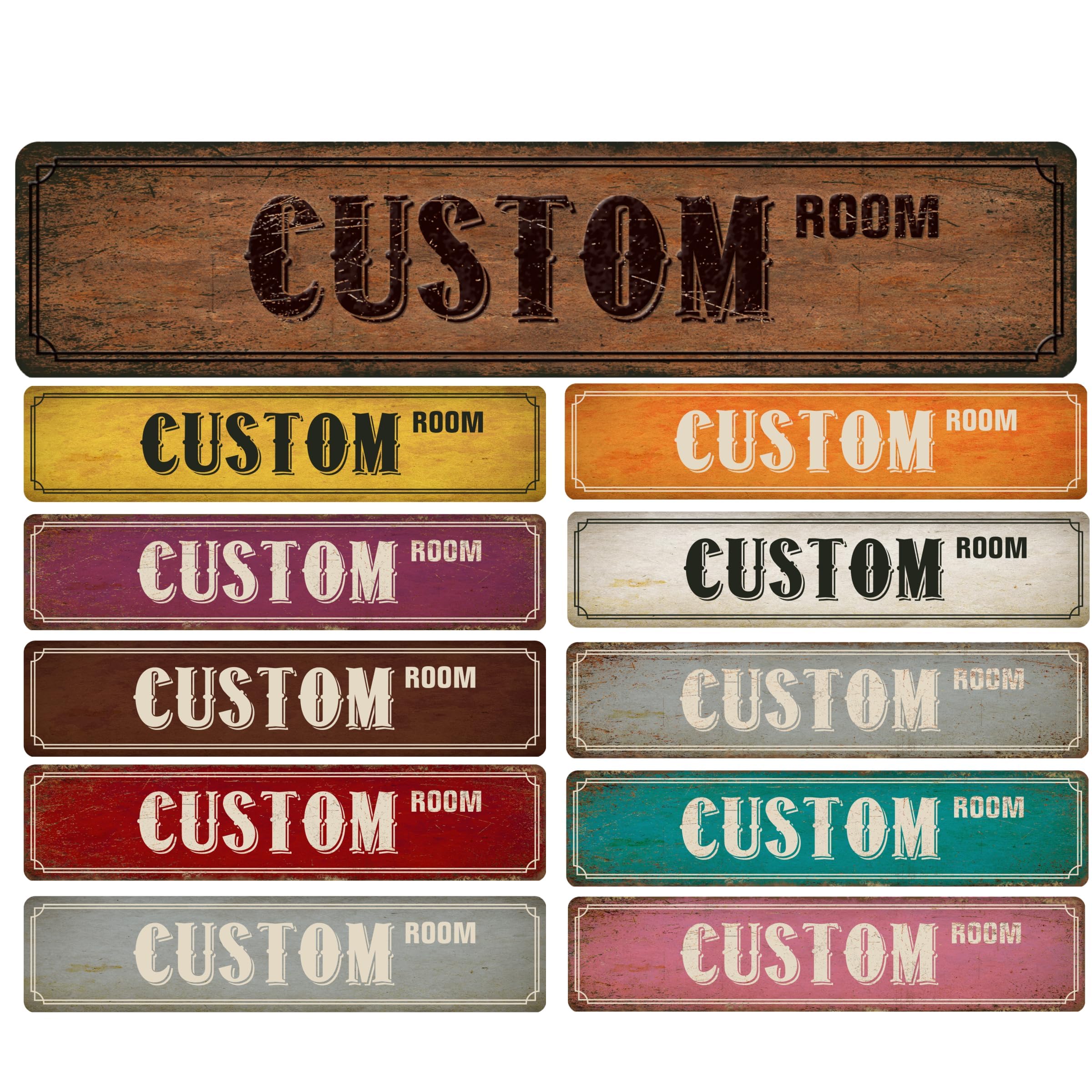 Generic Personalized Street Sign Customized Road Sign Oil Paint Metal Tin Signs Rust-Free Indoor Outdoor Use Aluminum For Office Bedroom Bathroom