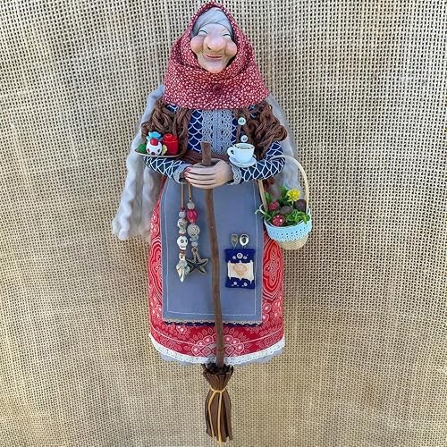 Handmade Kitchen Witch Doll, Kitchen Witch Doll for Good Luck,