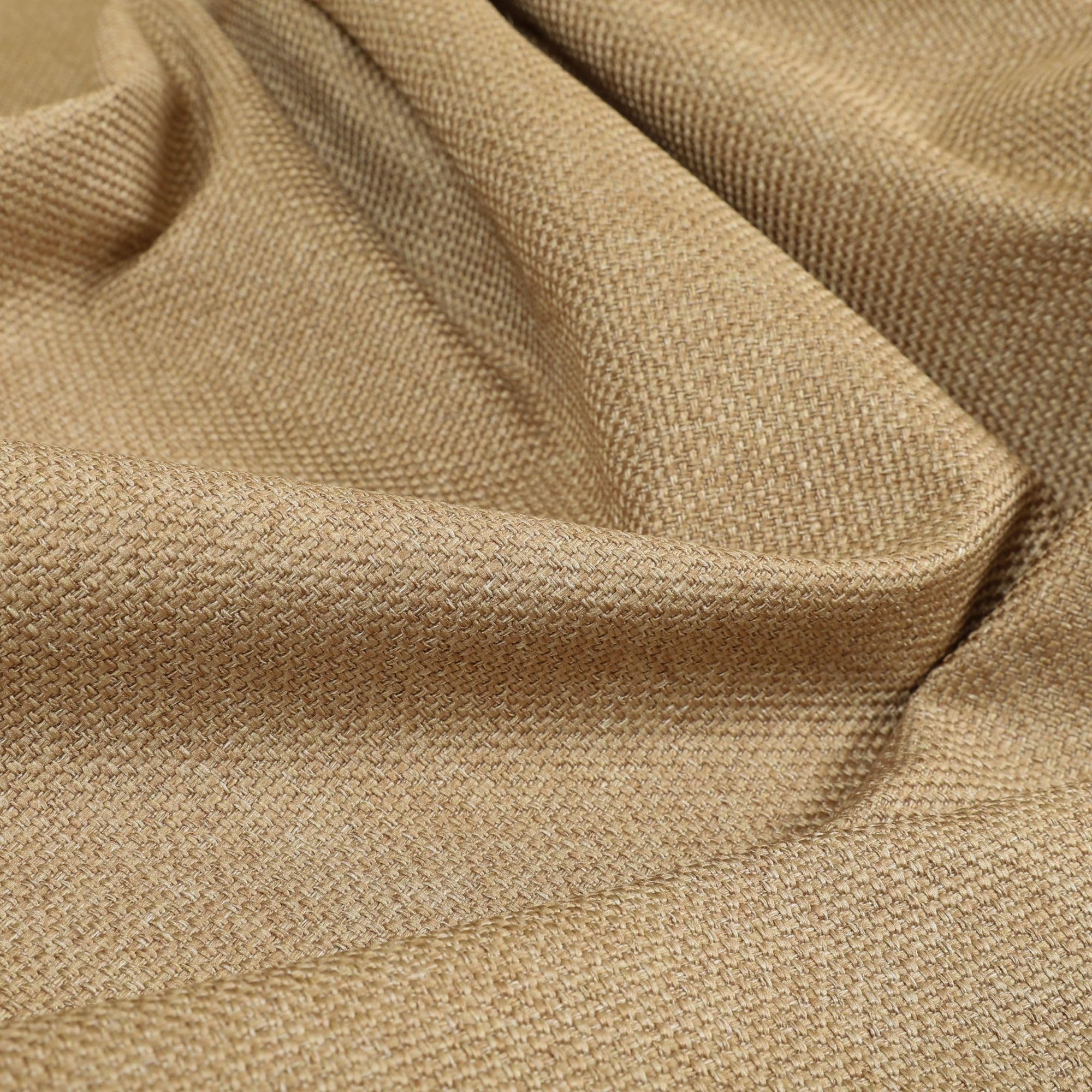 Redbrick Mill Fabrics Modern Quality Textured Plain Basket Weave Gold Upholstery Furniture Fabric, 135cm Width (Per Metre) โ image 1