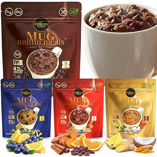 2 Minute Mug Muffin Meals Variety Pack (Makes 16 Muffins)