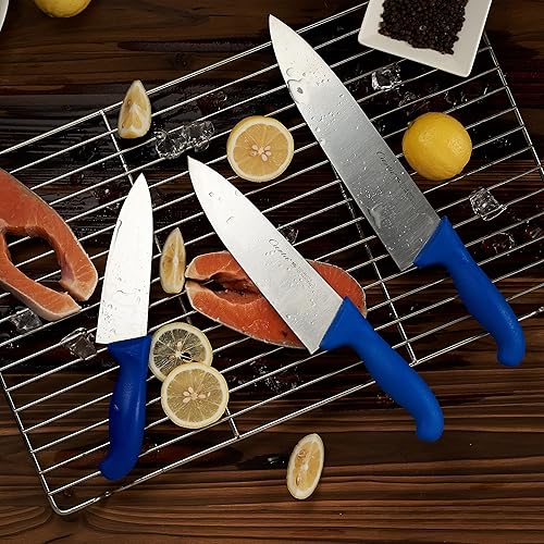 Miniatura 8 de CURTA Cuchillo de chef, NSF, cuchillo de cocina profesional de 8 pulgadas para acero inoxidable al carbono con mango ergonómico, apto para