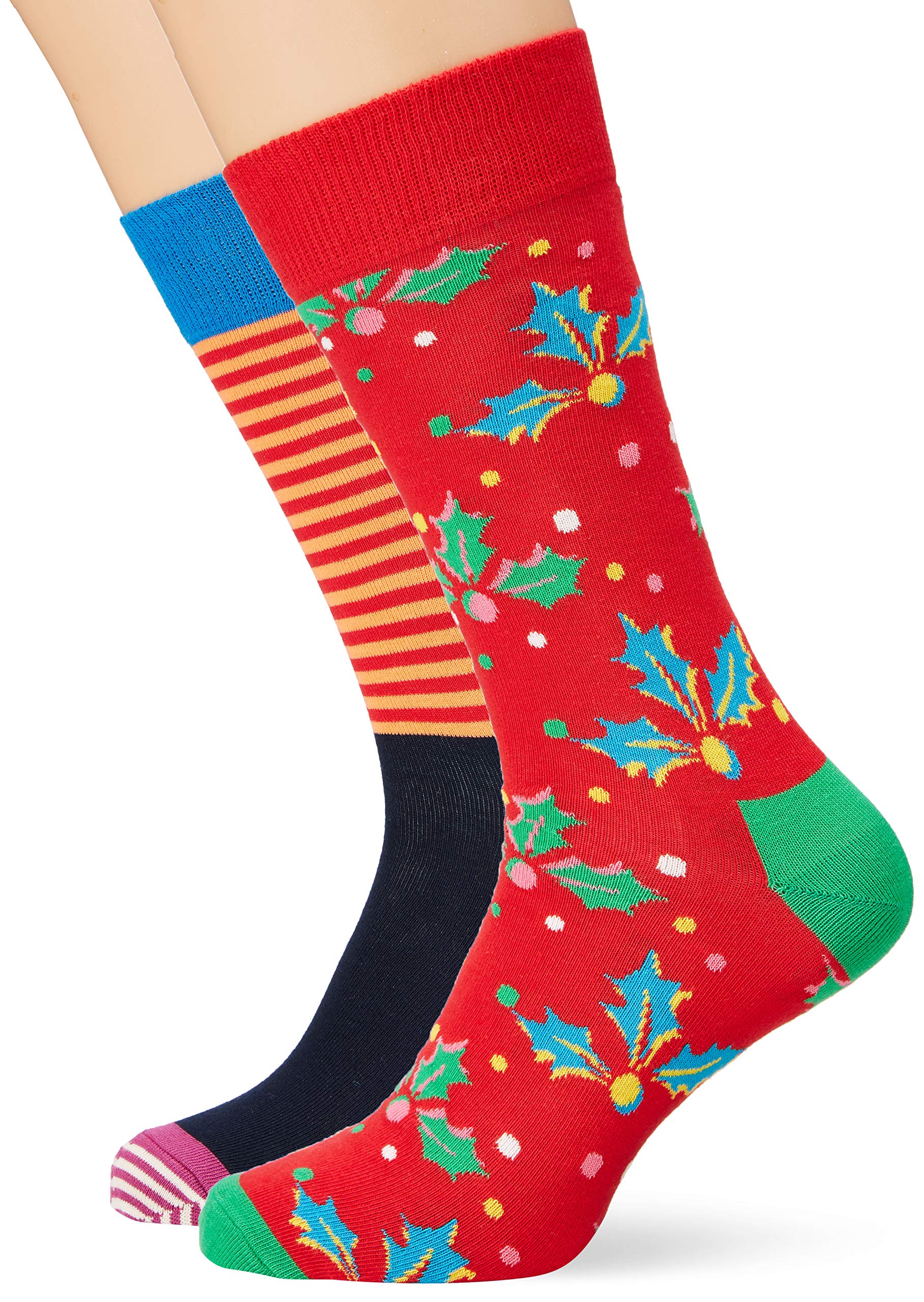 Happy SocksMen's Christmas Cracker Holly Gift Box Socks
