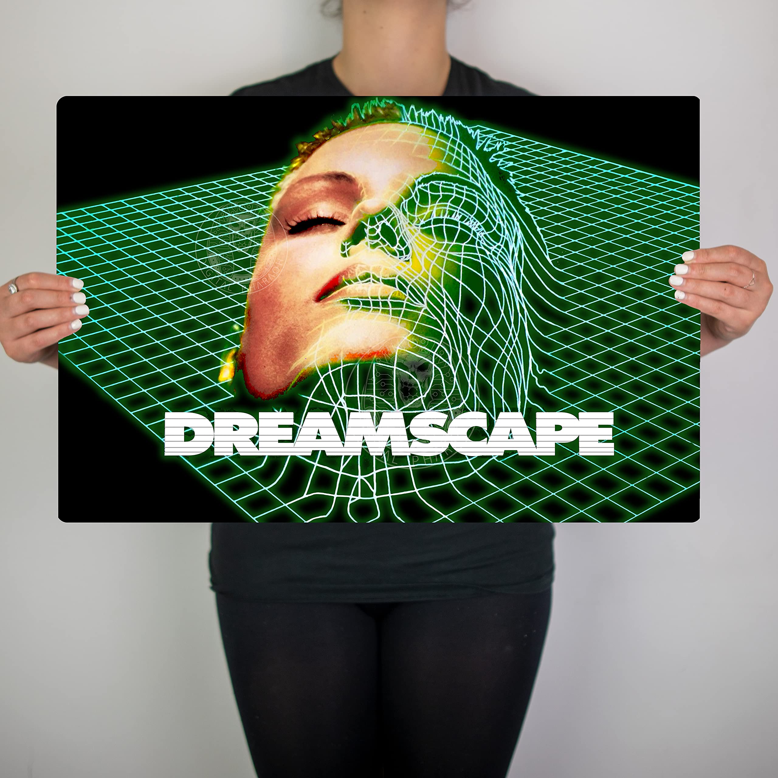 Digital Pharaoh DREAMSCAPE RAVE FLYER Inspired Artwork HARDCORE Metal Artwork Poster (A2)