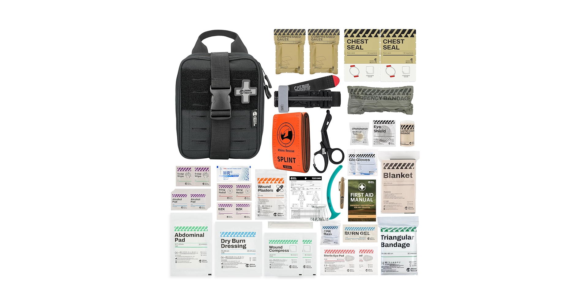 Amazon.com: RHINO RESCUE IFAK Trauma Kit with C-A-T