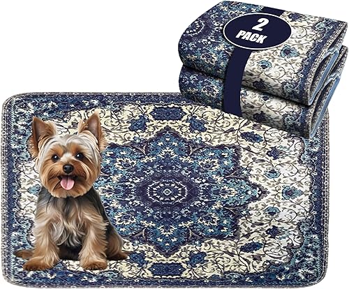 Almohadillas lavables para orina de perro 2 almohadillas de entrenamiento reutilizables súper absorbentes para cachorros 100% impermeables, a