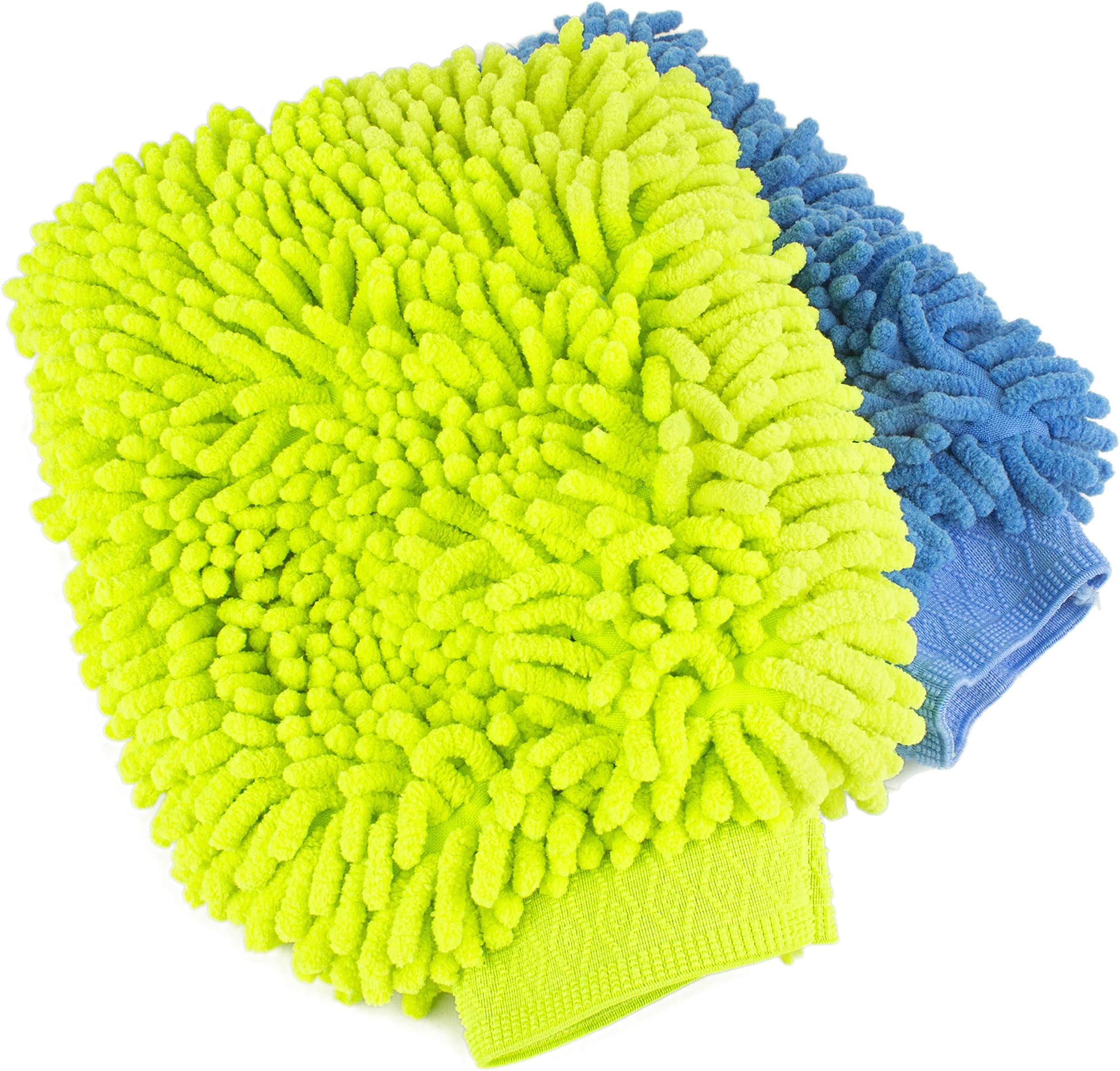 ZwipesChenille Microfiber Premium Scratch-Free Car Wash Mitt, 2-Pack, Color may vary