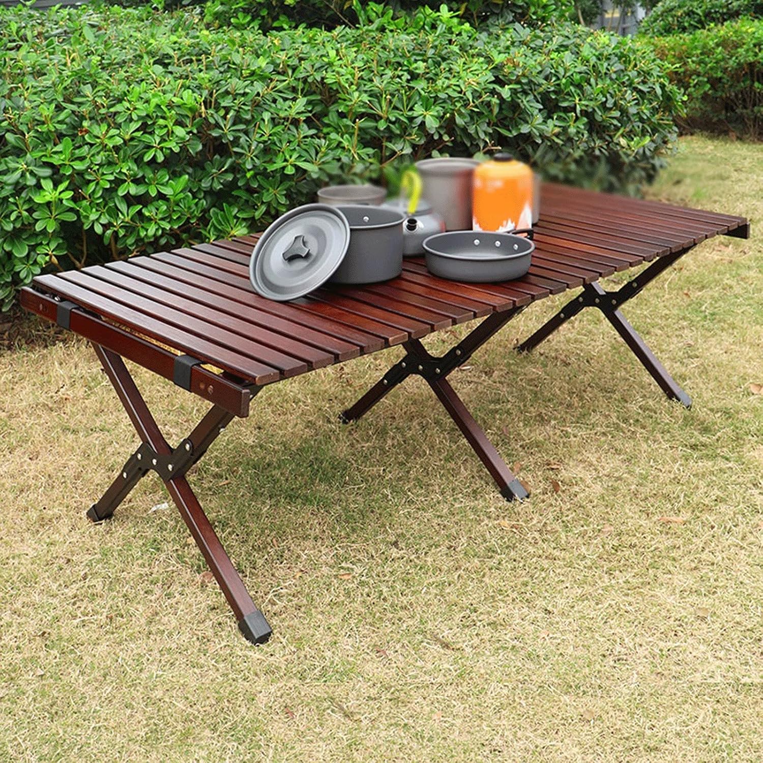 ROOMAN Small Folding Table Outdoor Furniture BBQTable Folding Picnic