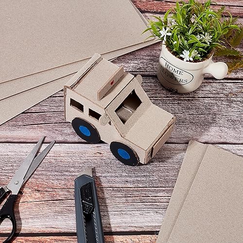 Miniatura 3 de PH PandaHall Tablero de libros de 11.7 x 8.2 pulgadas, 6 carpetas rectangulares 79PT para encuadernación de libros, cubierta de papel kraft marrón