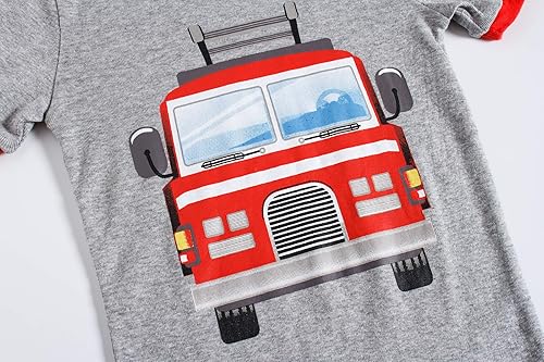 Miniatura 3 de Conjuntos de pijamas cortos de verano para niños grandes y pequeños, 100% algodón