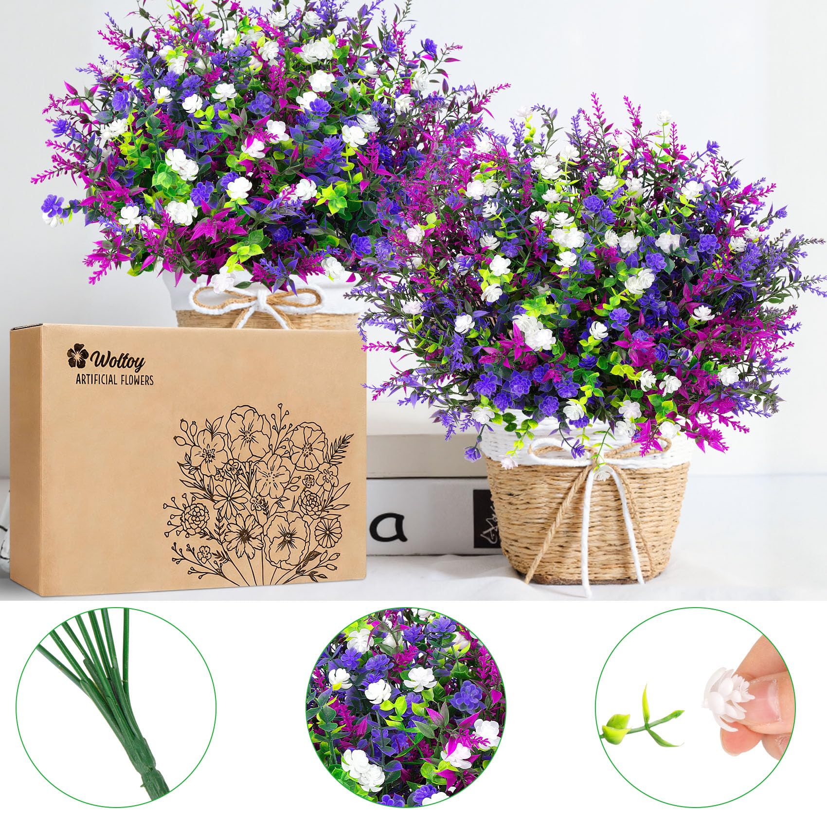 QIANYUN Kunstbloemen Outdoor UV-bestendig Kunstmatige