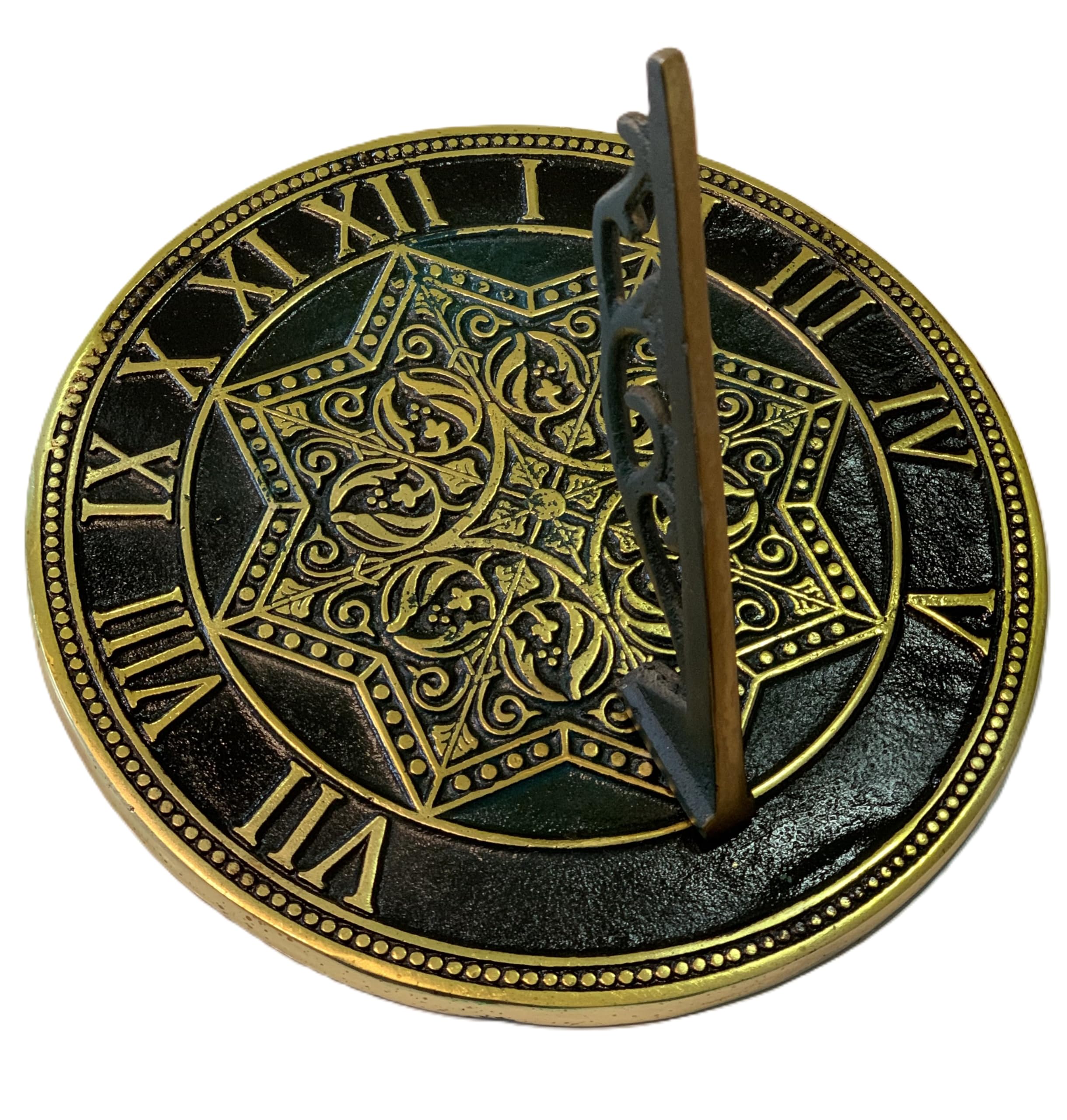 IOTC ARMOURY Brass Gothic Garden Sundial - Home & Garden Decor Idea, Birthday Gift, Sundial