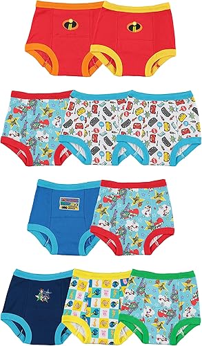 Disney Baby Pixar - Pantalones de entrenamiento para ir al baño con coches, Toy Story, Nemo y más con gráfico y calcomanías en tamaños 2t, 3t y 4t,
