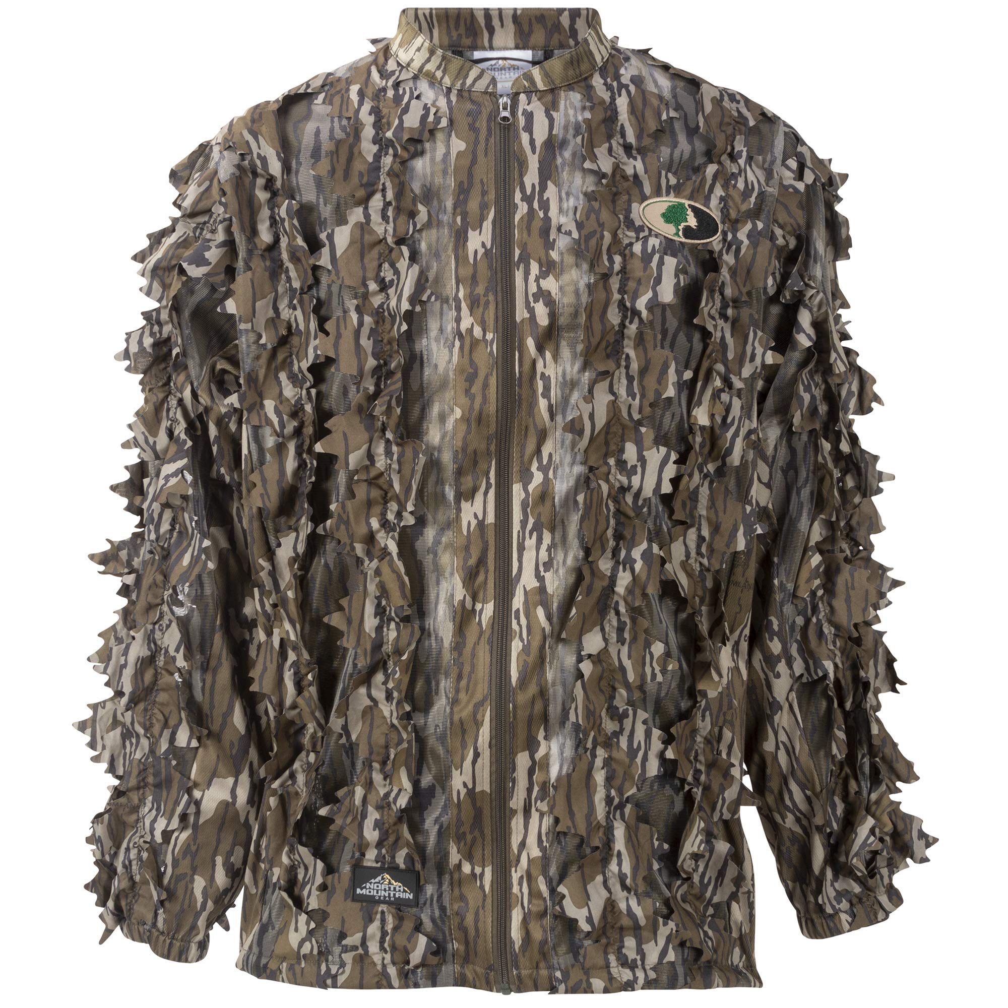 north mountain gear Mossy Oak Mens Camouflage Hunting Jacket - Leafy 3D (XL/XXL, Bottomland Full Zip No Hood)-picture-44