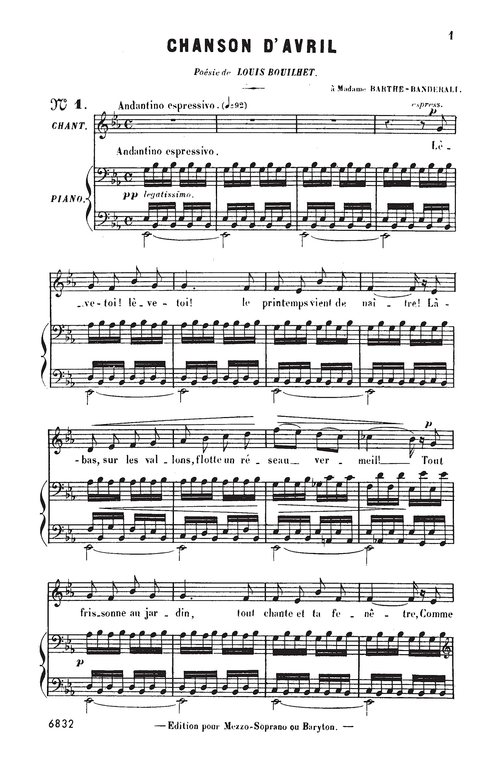 20 Melodies: Mezzo-soprano or Baritone