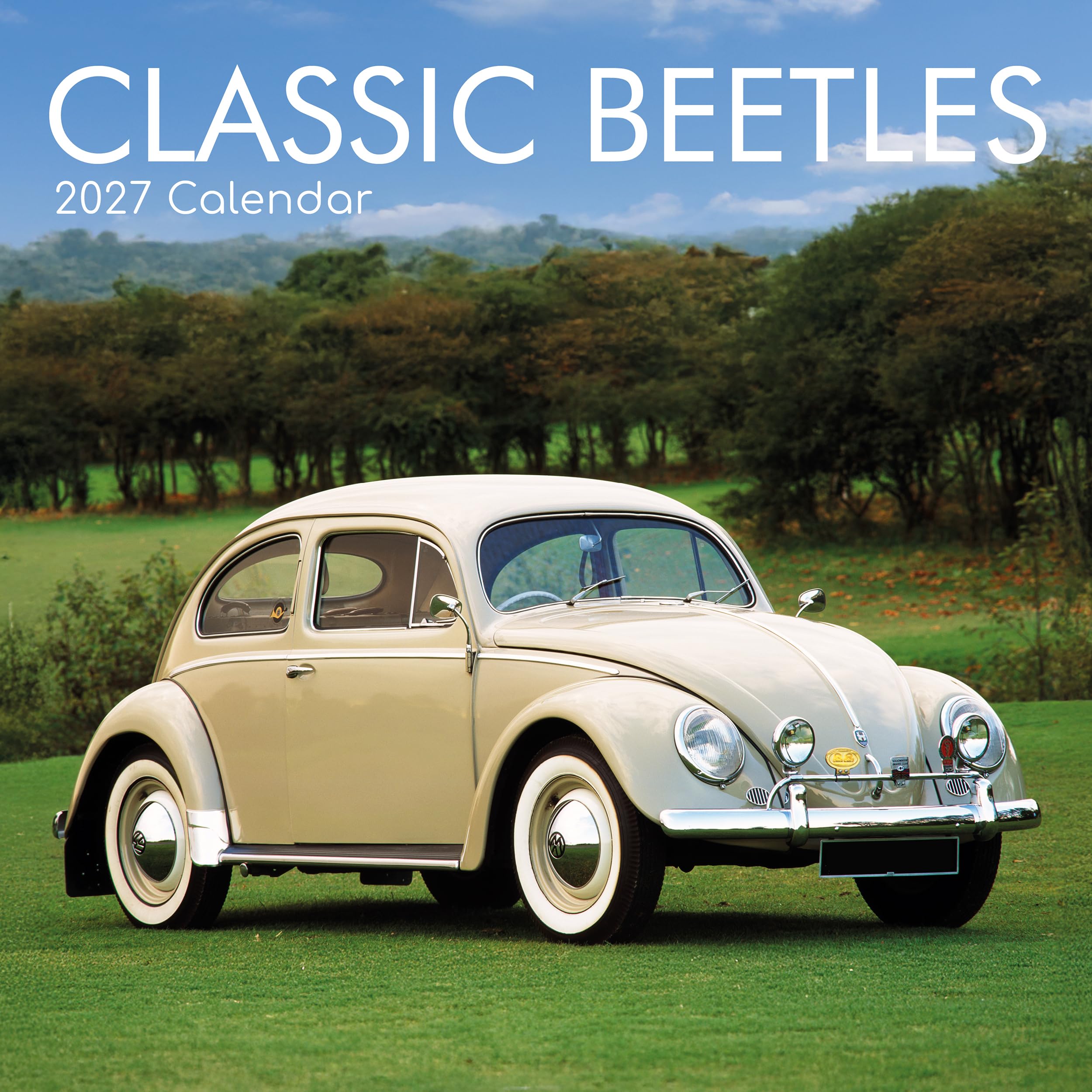 TGSC | Classic Beetles 2026-2027 Calendar, 16-Month Square Wall Calendar (Sept 2026-Dec 2027), UK Planner with Vintage Beetles, Home or Office Organiser | 30 x 30 cm