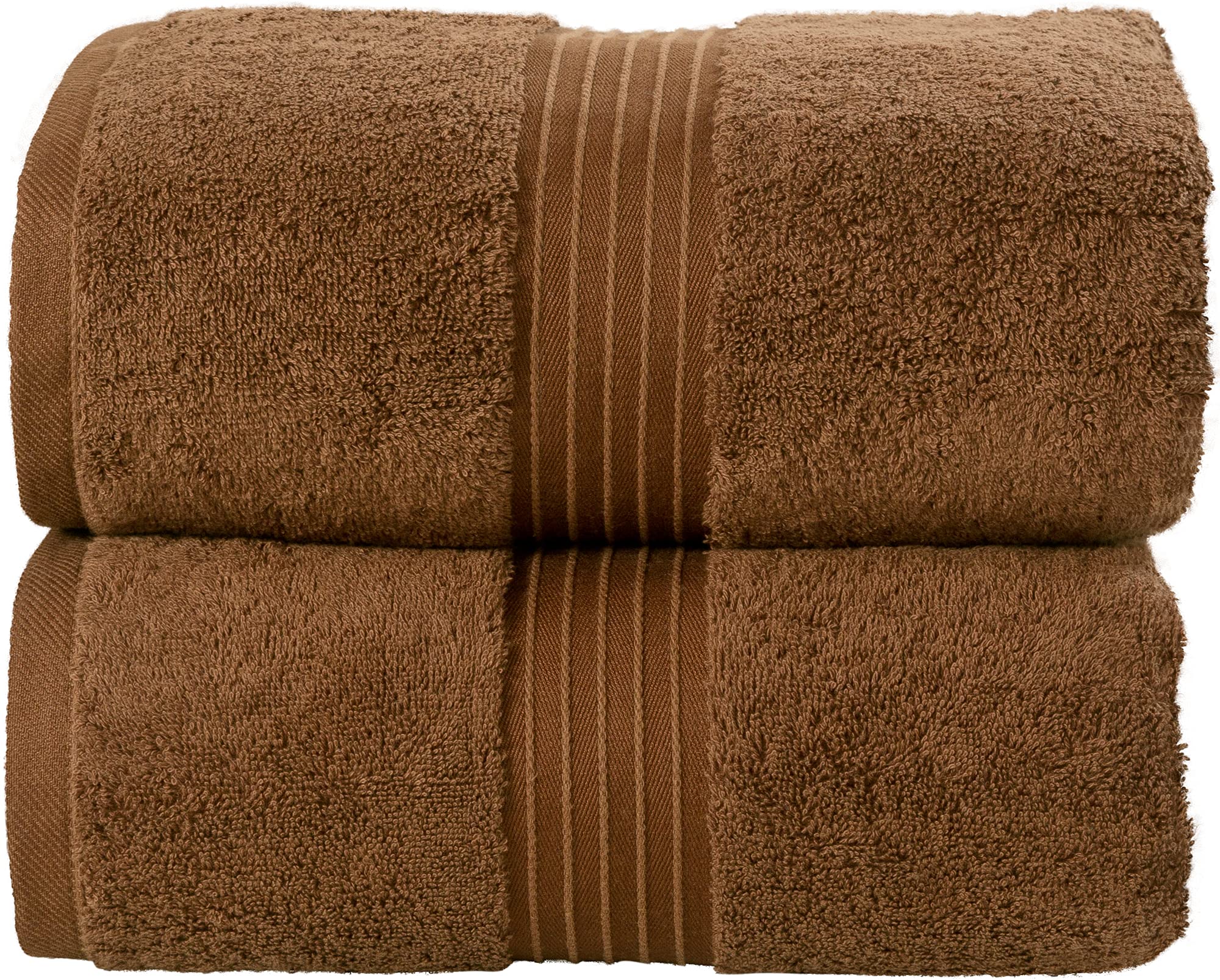 Jumbo Bath Sheet (2 Pack, 90x180 cm) - 600 GSM Large Bath Towel - 100% Combed Cotton Highly Absorbent and Quick Dry Extra Large Bath Towel - Super Soft Hotel Quality Towel