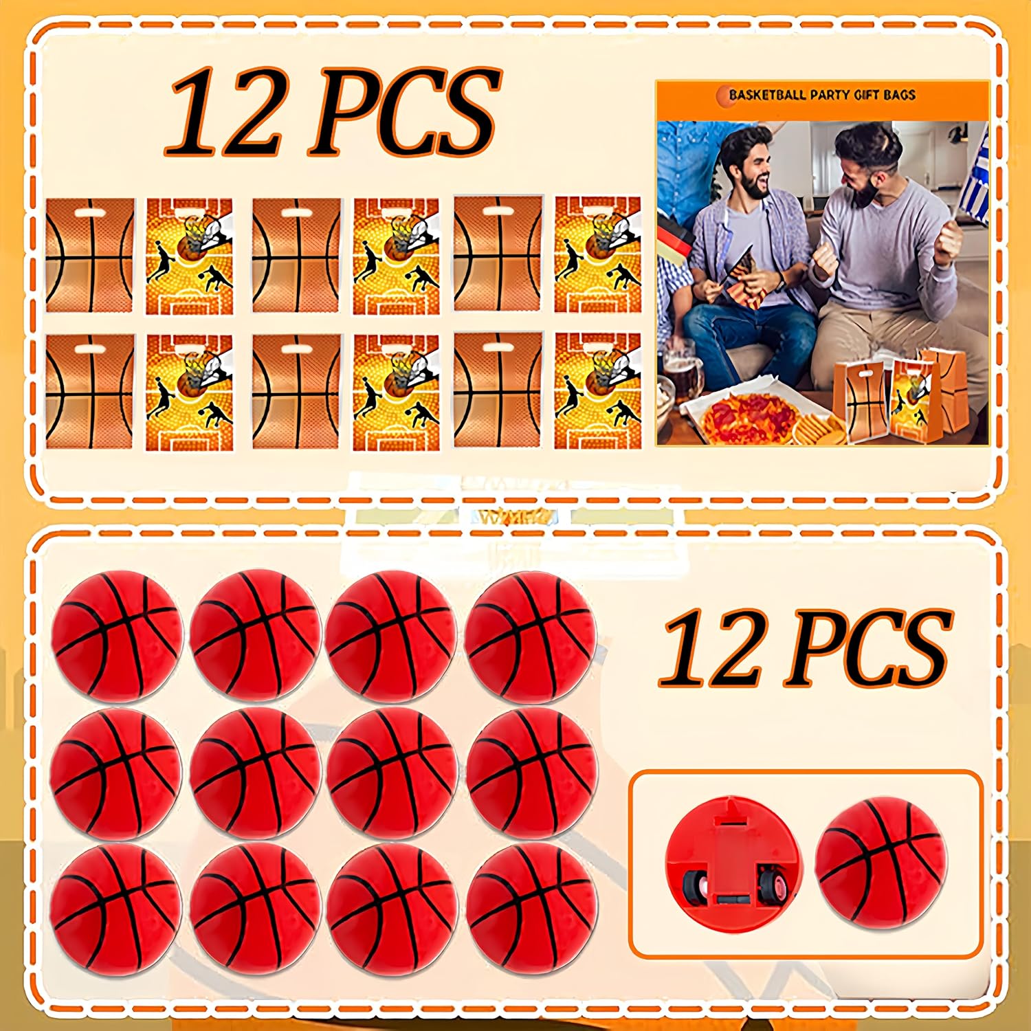 Basketball Party Favor 122pcs Gifts for Basketball Party Supplies，basketball Themed Birthday Party Decorations ,Sports Birthday Party ,Gift Classroom Rewards - Image 7