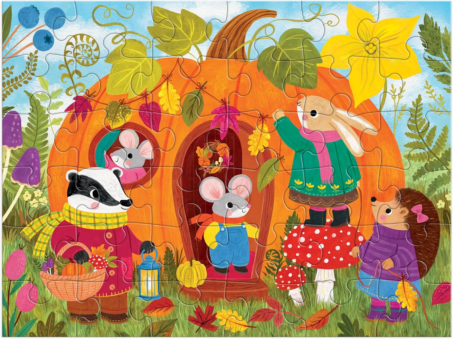 Mudpuppy - Pumpkin House 36 Piece Puzzle to Go for Kids image 4