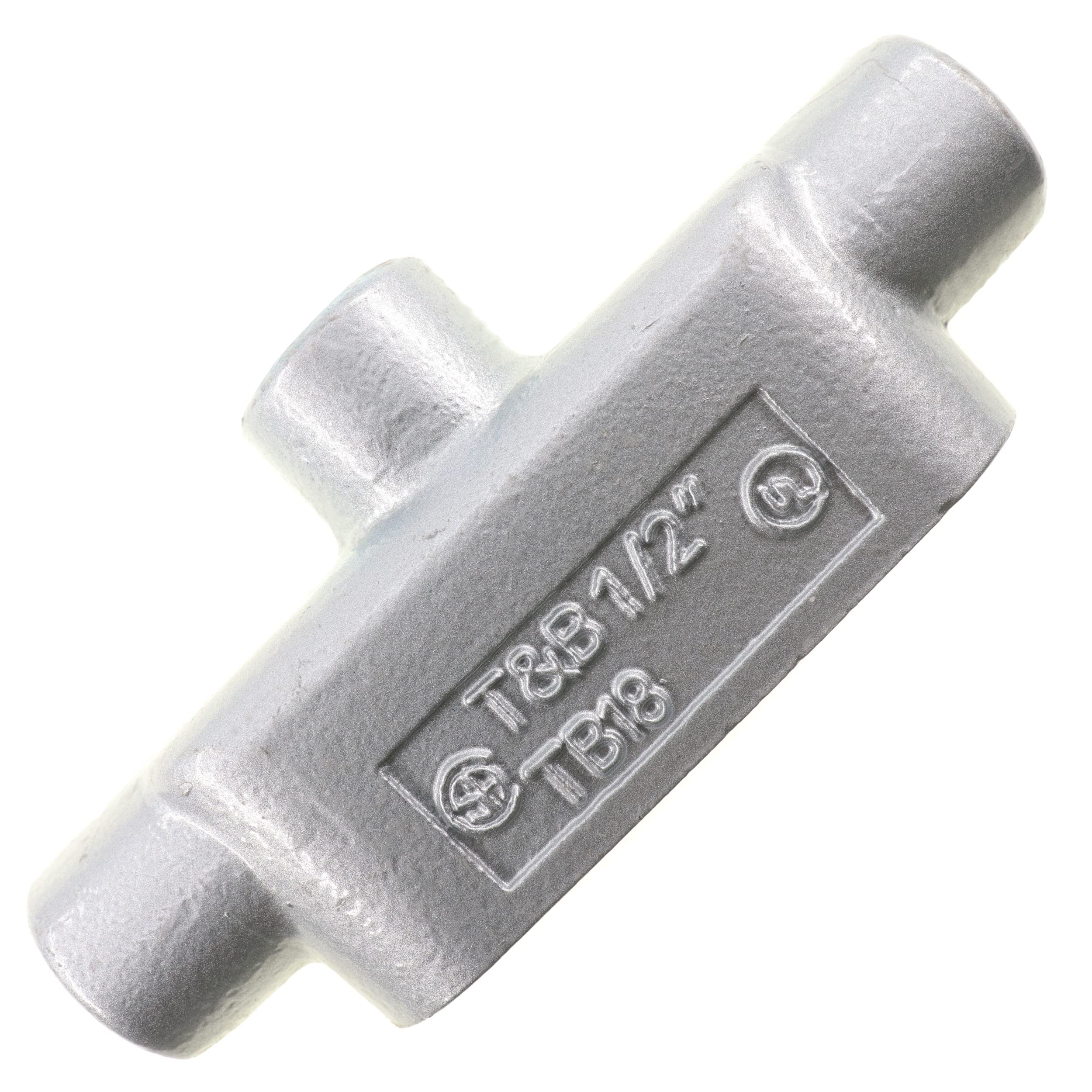 Thomas & Betts TB18 Cast-Iron Rigid Conduit Body, Type TB, Form-8, 1/2-Inch