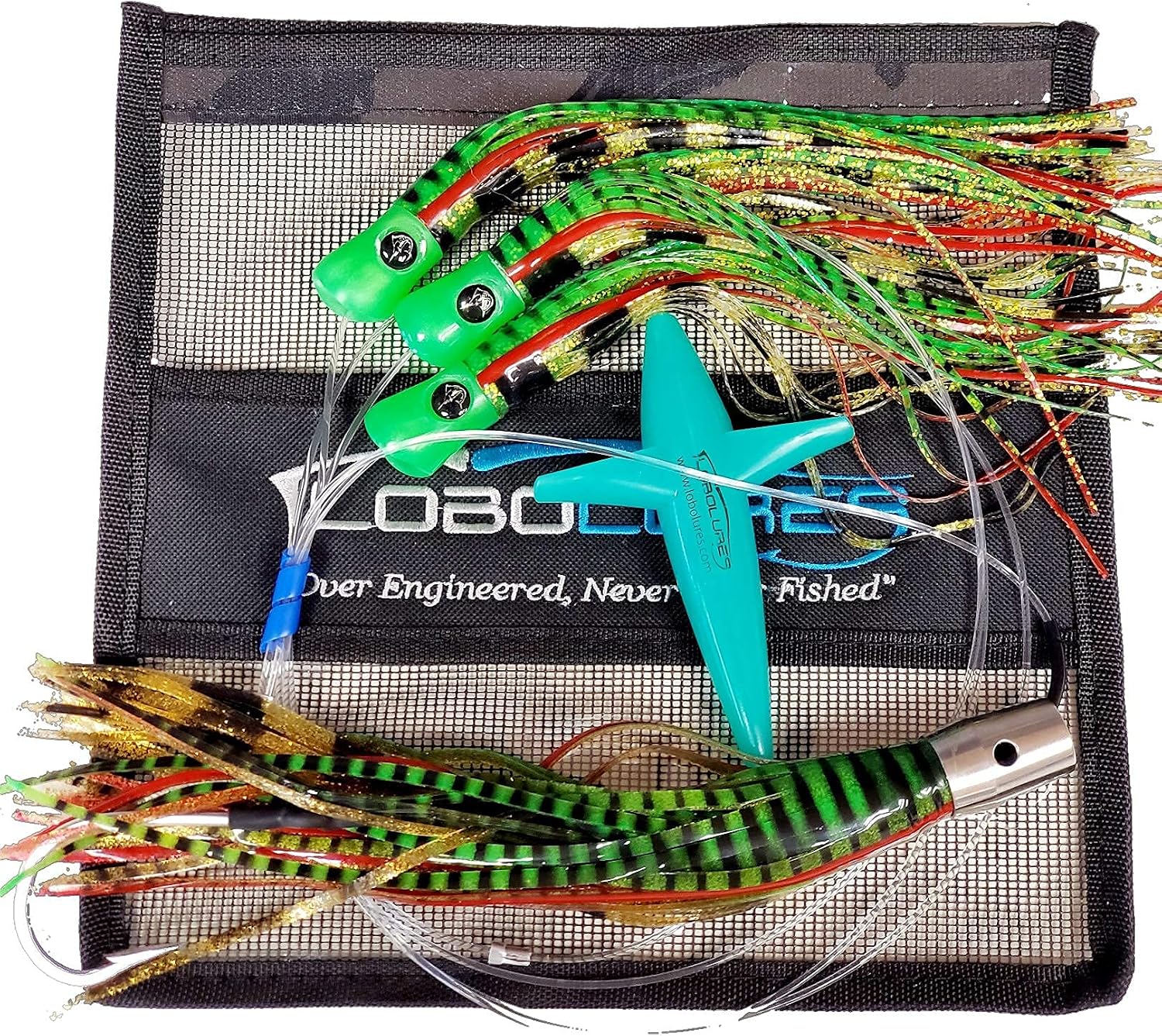 Lobo Lures #221 Tuna Magic Skipjack Hybrid UV 12" Stainless Steel Jet Head Fishing Daisy Chain Bluefin Tuna Lure