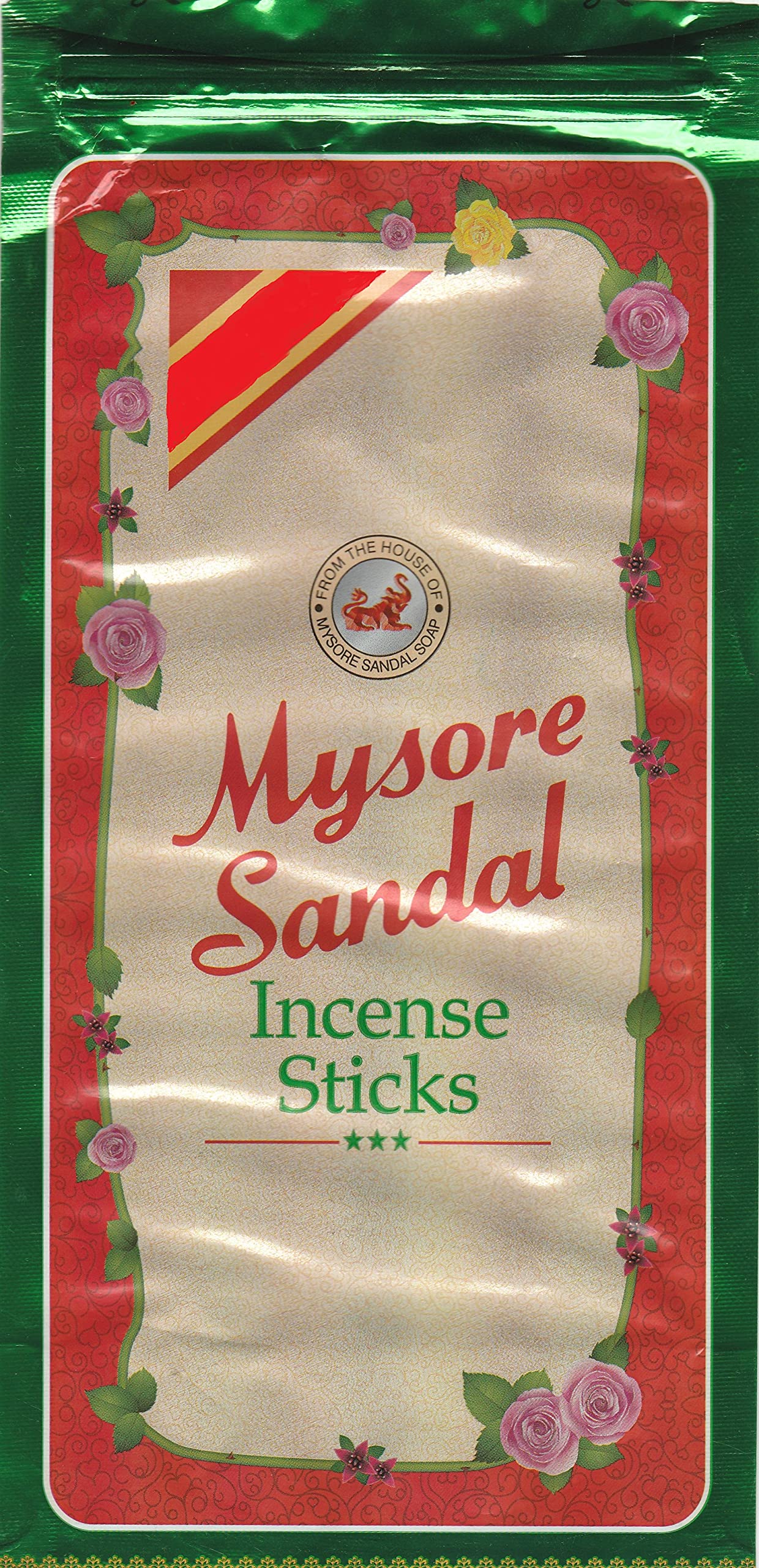 Mysore Sandal Agarbatti (8 cm, 125 g, Black, Pack of 16)