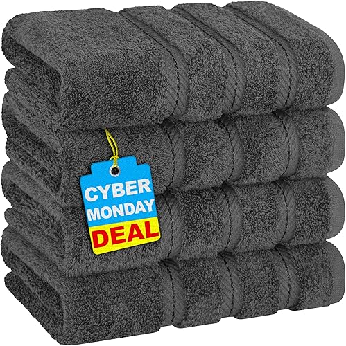 Miniatura 853 de American Soft Linen - Juego de 4 toallas de baño, 100% de algodón turco de 27 x 54 pulgadas, toallas de baño extragrandes, toallas para ducha