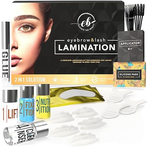 Kit de laminación de cejas y pestañas  Permanente DIY para pestañas y cejas  Levantamiento profesional para un aspecto de cejas más completo y disponible en Yaxa Mexico