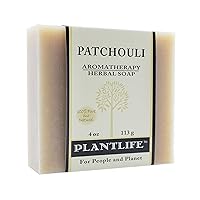 Vista 2 de Plantlife Jabón en barra de pachulí y jabón en barra de cúrcuma - Jabón hidratante y calmante para tu piel - Fabricado en California