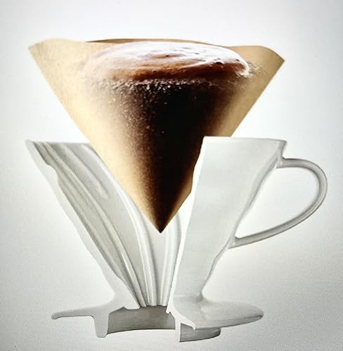 Miniatura 5 de Hario V60 - Filtros de café de papel, tamaño 02, filtros desechables, 100 hojas x 6 bolsas  600 hojas, juego de 6 unidades, VCF-02-100M-CP, filtro