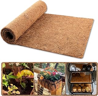 Coco Liner Roll, 16 x 40 Inch Coconut Fiber Liners for Planter Window Box