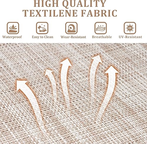 Miniatura 55 de Tumbona de aluminio para patio, tumbonas reclinables para exteriores, tumbonas para todo tipo de clima, con 5 respaldos ajustables y posiciones