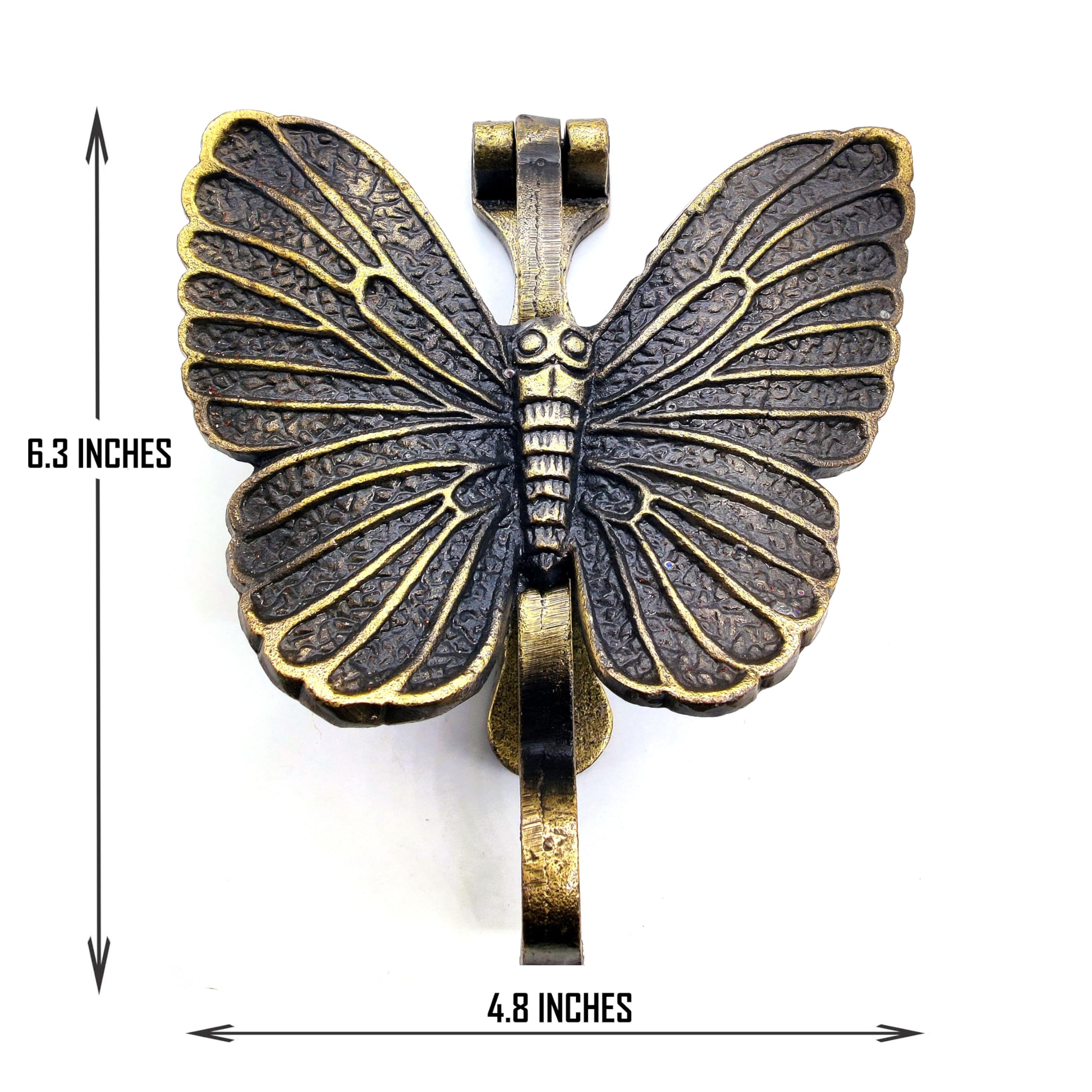 5MOONSUN5's Elephant Door Knocker Door Knocker For Front Door | Antique Finish Solid Cast Iron Door Knockers With Strike Plate Decorative Hardware For